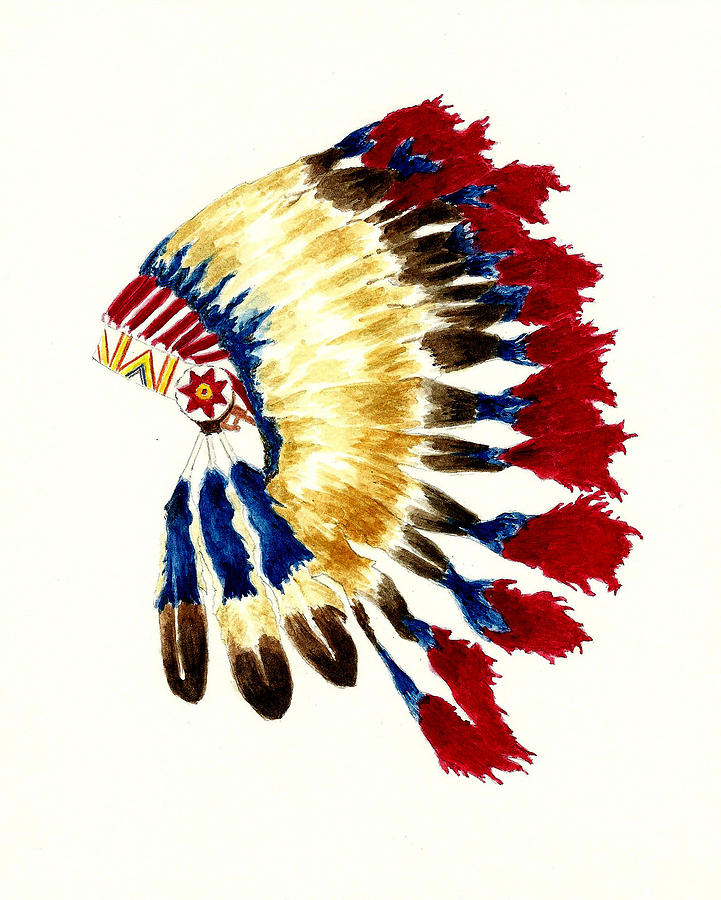 721x900 Native American Headdress Clipart