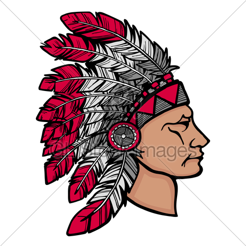 500x500 Native American Man In Headdress Gl Stock Images