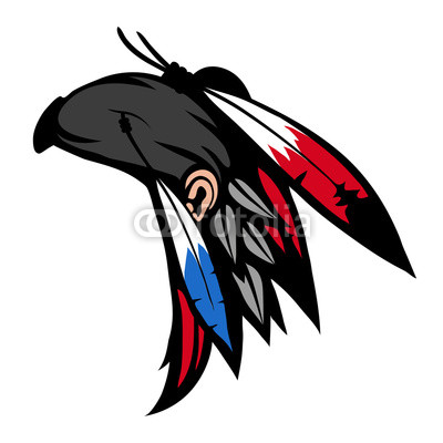 400x400 american indian chief headdress, indian chief headdress colored