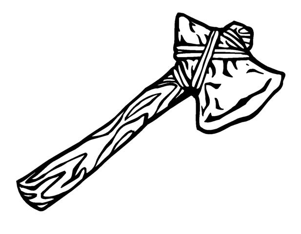 617x480 Indian Hatchet Clipart