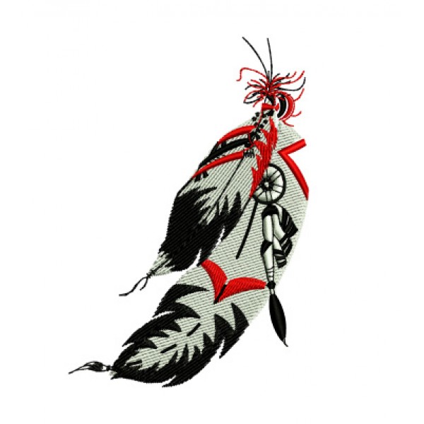 600x600 Native American Feather Clipart