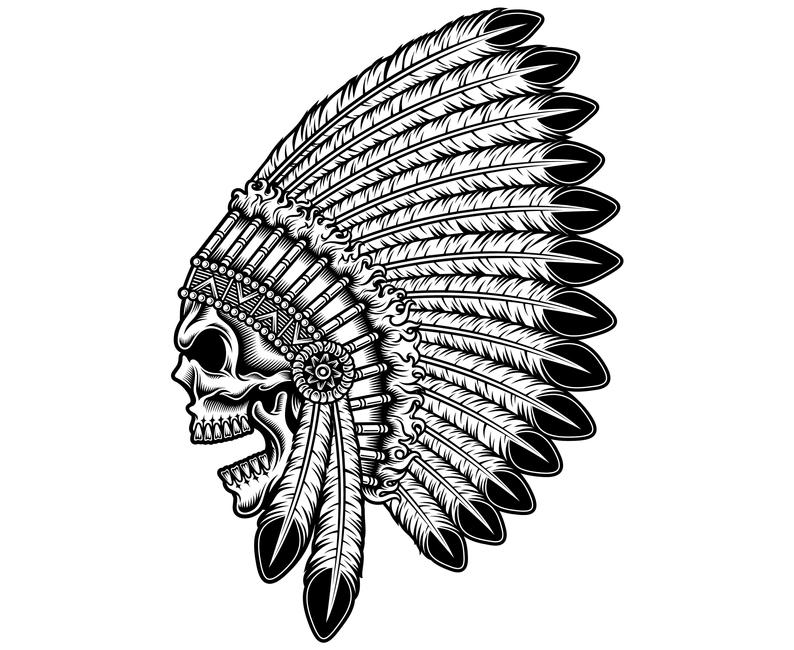 794x650 native american indian chief svgwarrior skull american etsy