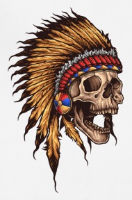 190x288 Native American Skull Apron Spreadshirt