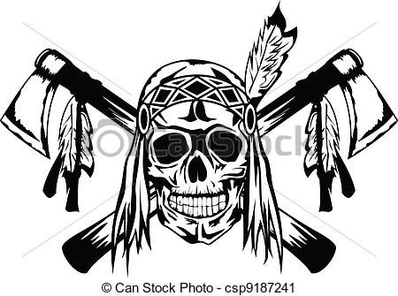 Native American Skull Drawing | Free download on ClipArtMag