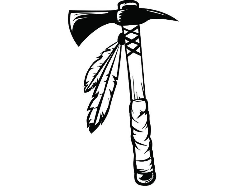 794x597 Indian Axe Native American Warrior Tomahawk Hatchet Feather Etsy