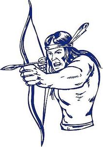 212x300 Native American Indian Warrior Bow Hunter Truck Window Vinyl Decal