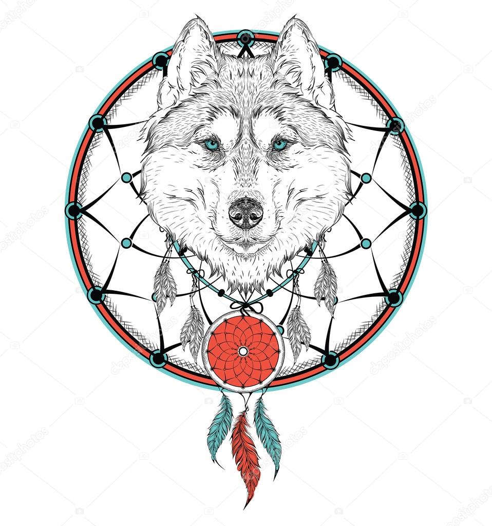 958x1024 Huge Collection Of 'native American Wolf Drawing' Download More