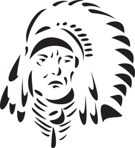 275x300 Female Native American Indians In Costume Illustration Royalty