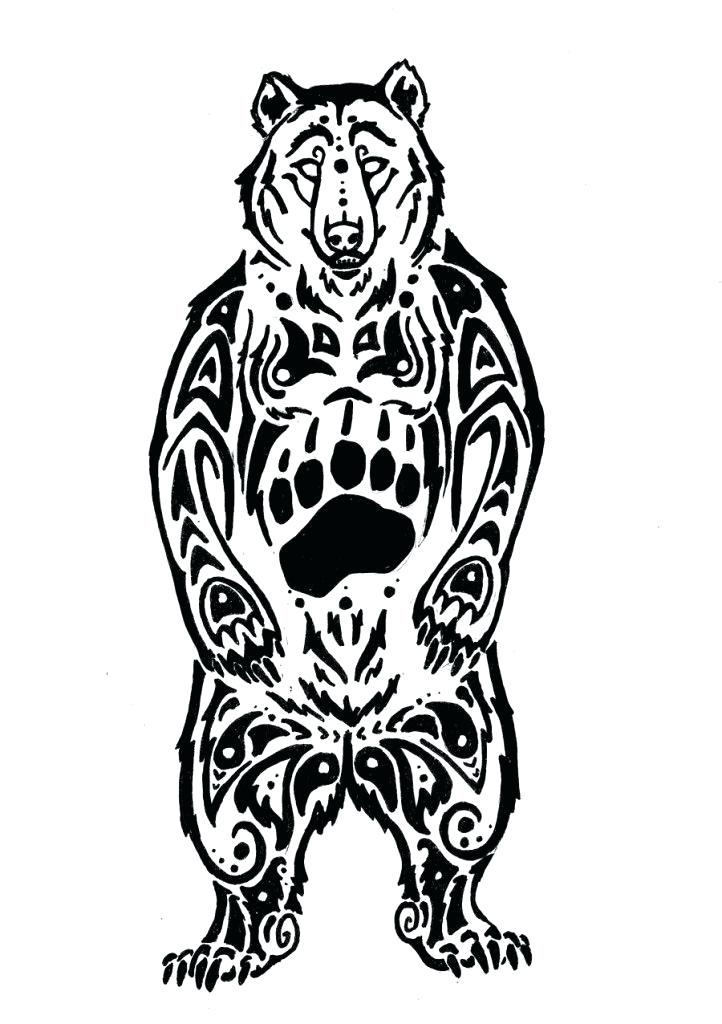 722x1024 Native American Bear Art Tribal Bear Tattoo Designs A Native