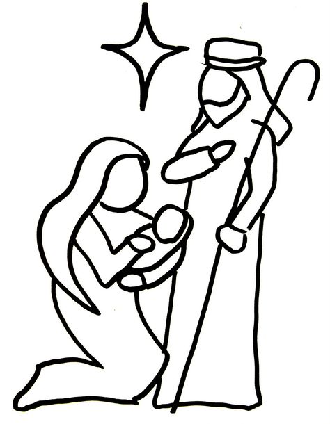 474x610 Nativity Line Drawing Deck The Halls Ventanas De Navidad