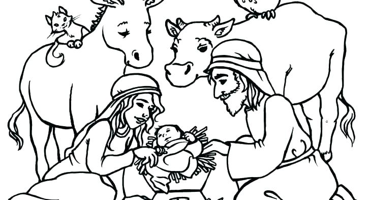 728x393 Religious Christmas Drawings Christmas Drawing Religious Christmas