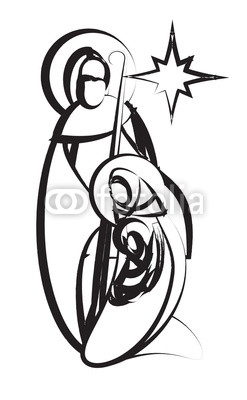 247x400 Christmas Nativity Scene