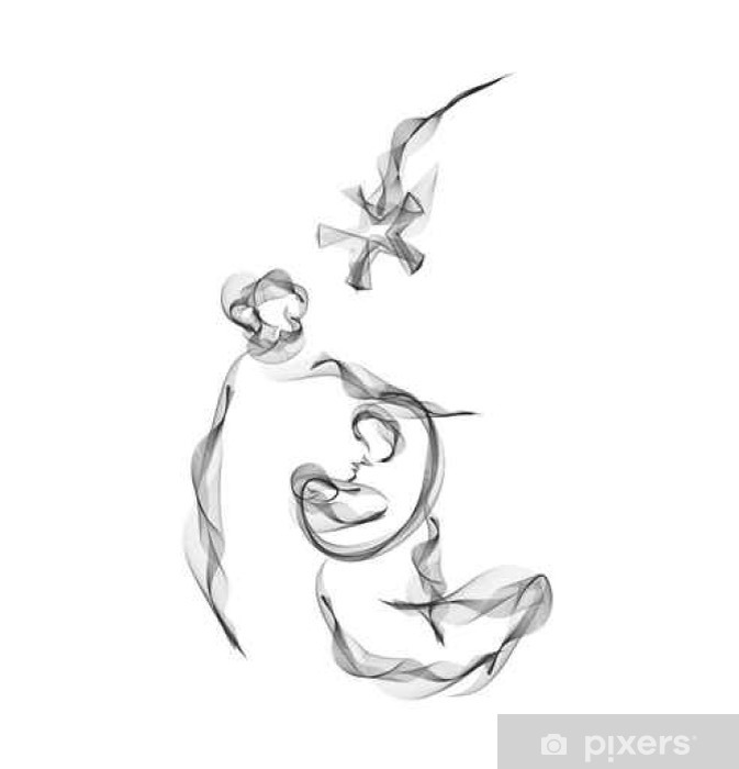 673x700 Huge Collection Of 'nativity Drawing' Download More Than