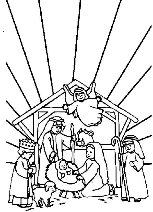 625x863 Simple Nativity Scene Coloring Pages Luxury Coloring