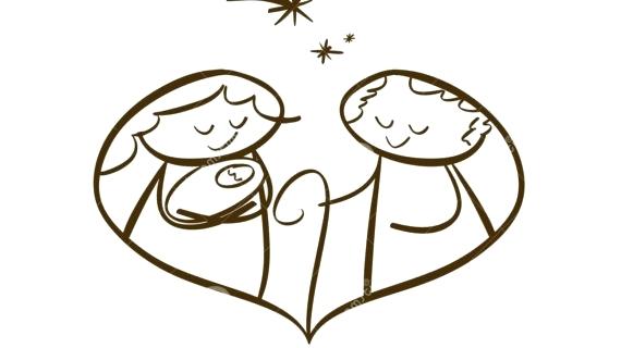 570x320 Simple Nativity Scene Paintings