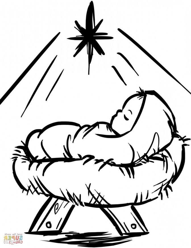 672x870 Coloring Pages Nativity Scene Coloring