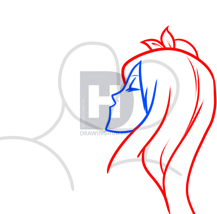 728x720 How To Draw Lucy And Natsu, Step