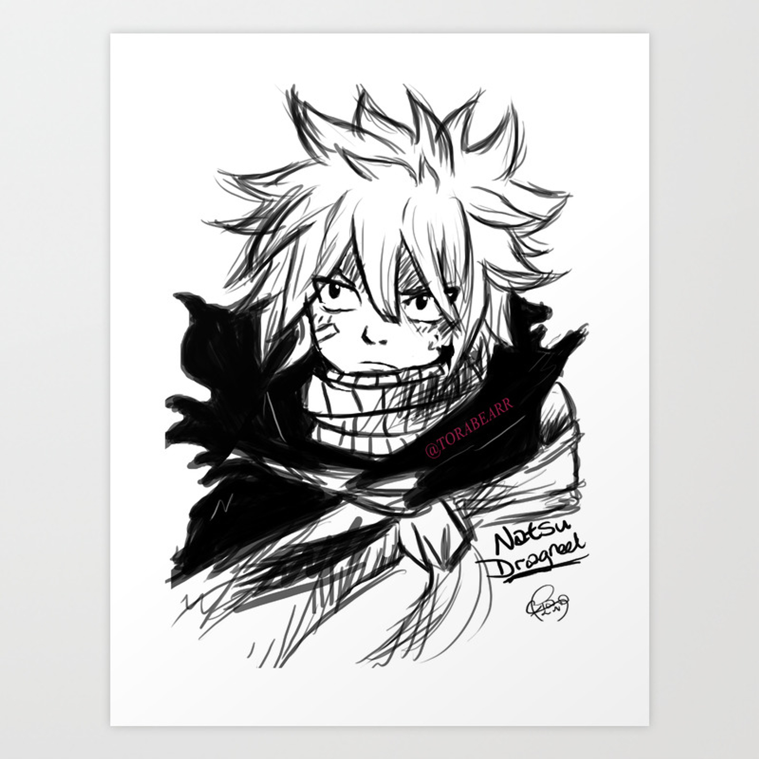 1500x1500 Natsu Dragneel Art Print
