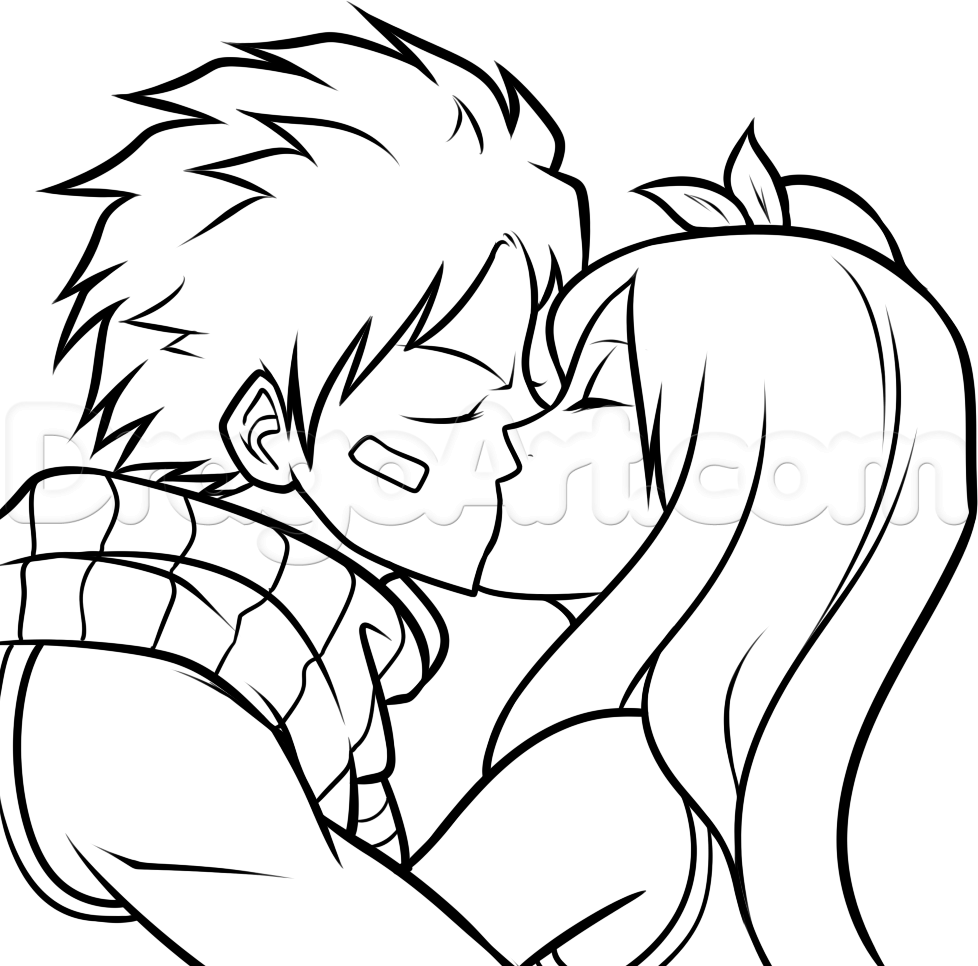 978x966 Step How To Draw Lucy And Natsu