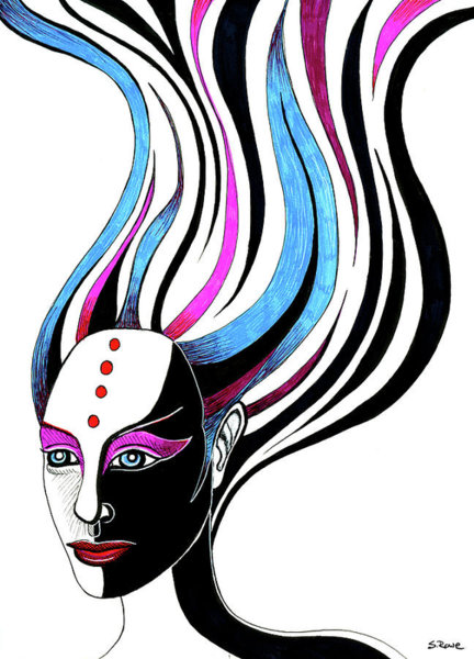 432x600 Natural Hair Drawings Fine Art America