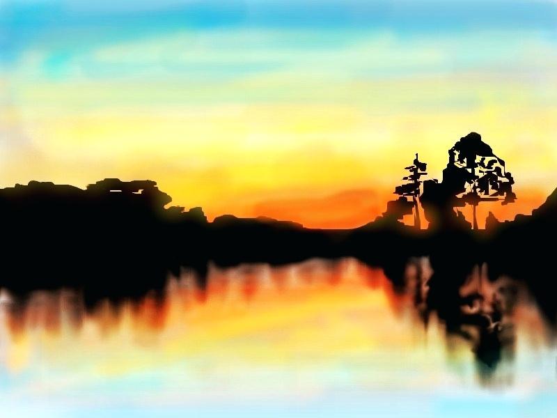 800x600 how to draw a sunset draw sunset