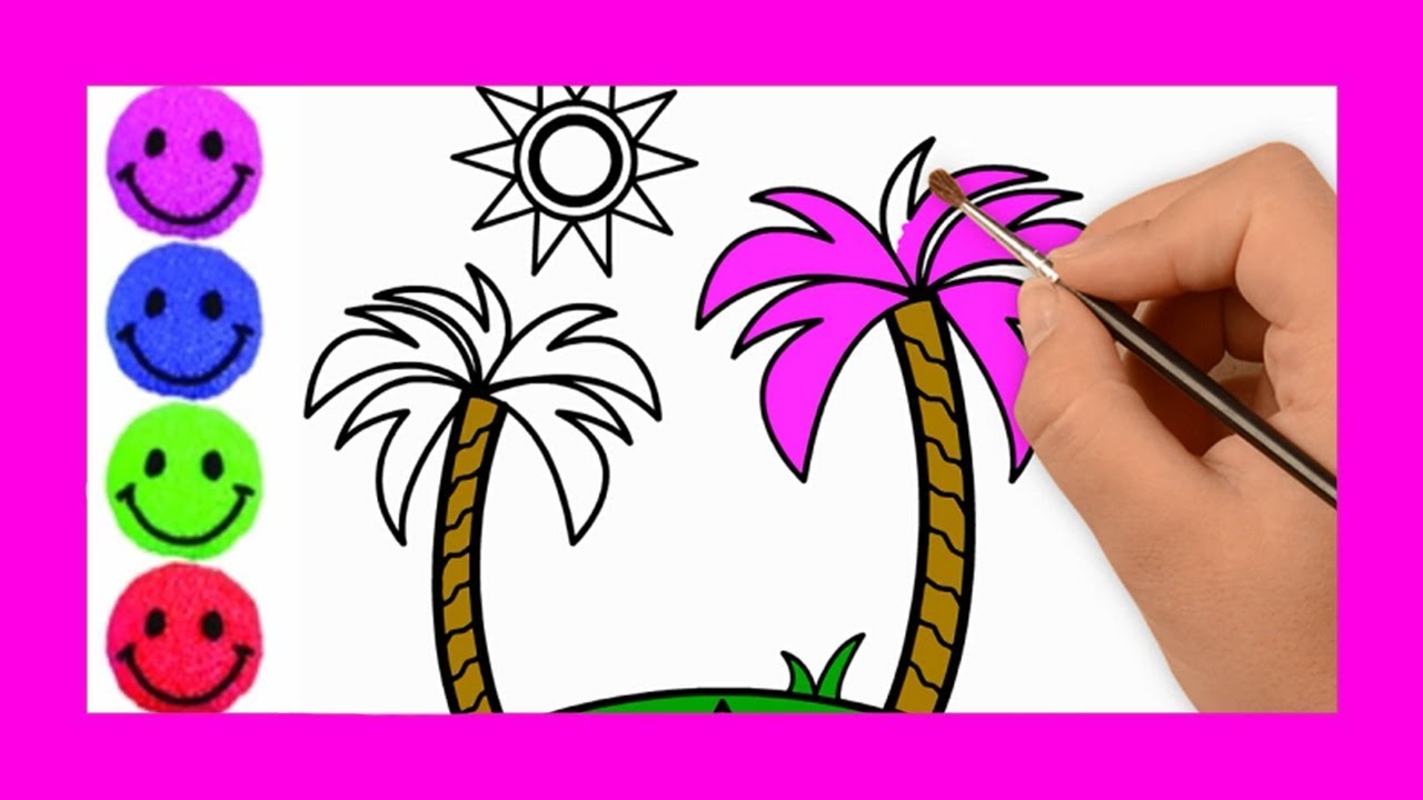 1280x720 Tree Nature Drawing For Kids Step