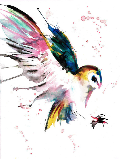 500x663 Drawing Art Painting Nature Bird Color Paint Owl Expressyourself