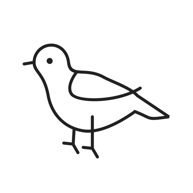 640x640 Bird Line Icon, Birds, Nature, Flying Png And Vector For Free Download