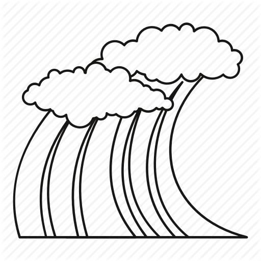 512x512 Line, Nature, Ocean, Outline, Sea, Water, Wave Icon