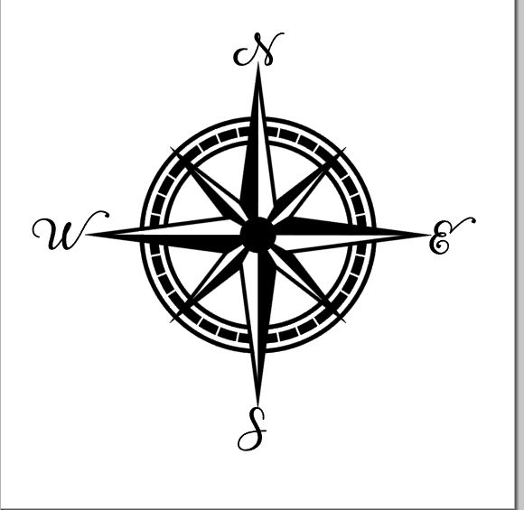 580x565 Nautical Compass