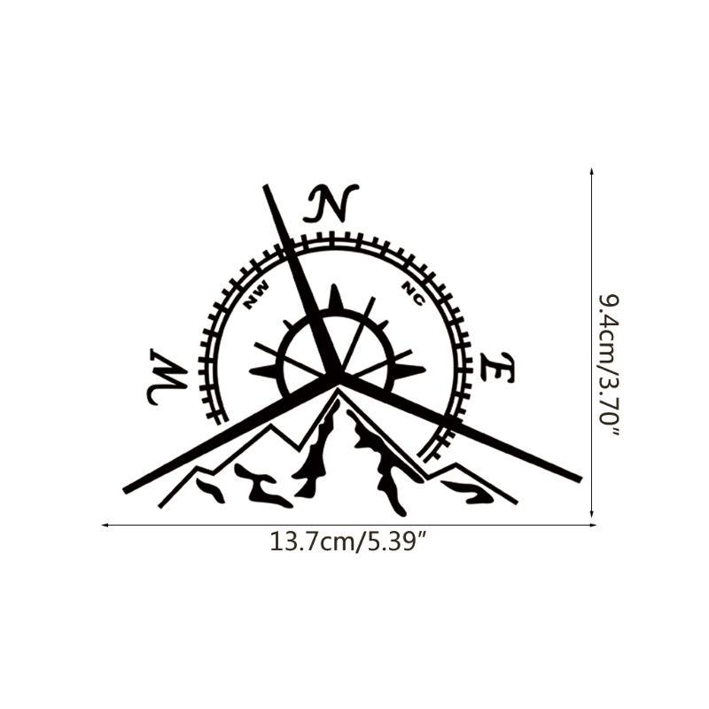 800x800 Nswe Mountains Compass Rose Decal Nautical Compass