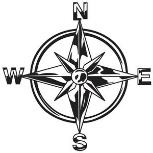 300x300 Tribal Compass Rose Nautical Star Car Boat Bike Window Vinyl Decal