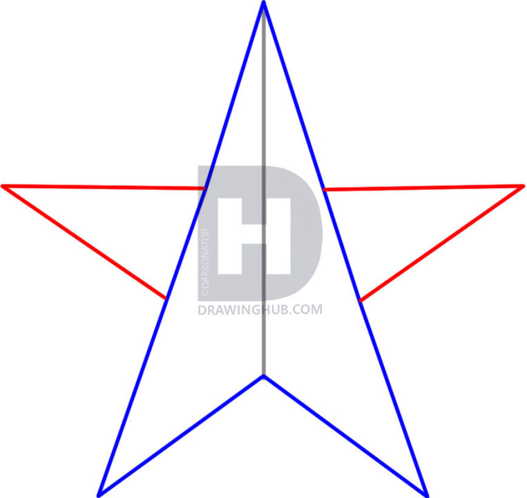 763x720 How To Draw A Nautical Star, Step
