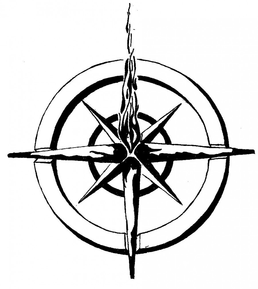 900x1008 Latest Nautical Star Compass Tattoo