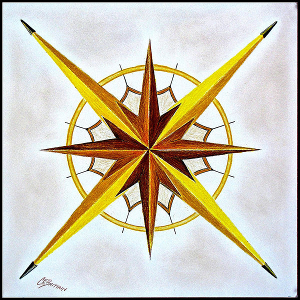 600x600 Nautical Star Drawings Fine Art America