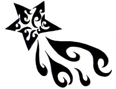 448x343 Tribal Nautical Star Tattoo Designs