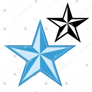 300x300 best stock vector nautical star silhouette drawing catchsplace