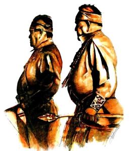 260x300 ceremonial elders native indian navajo ritual dancers drawing pen