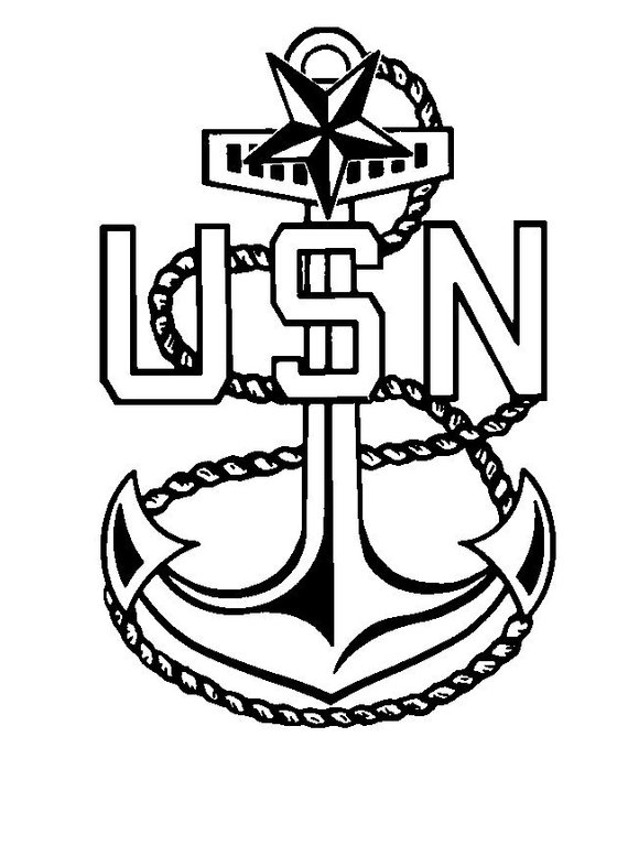 Navy Anchor Drawing