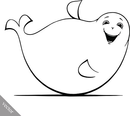 439x393 Funny Cartoon Cute Fat Navy Seal Vector Illustration Premium