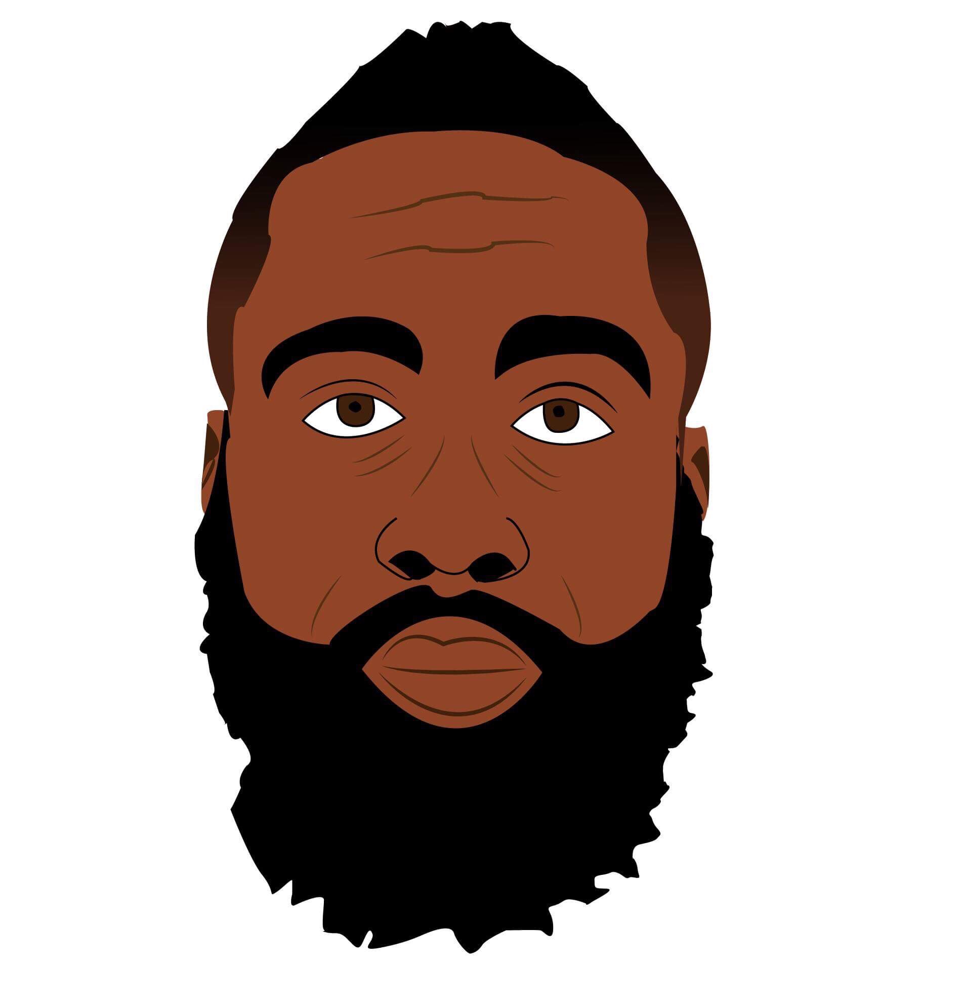 1903x1989 Freetoedit Art Basketball Nba Draw Harden Jamesharden