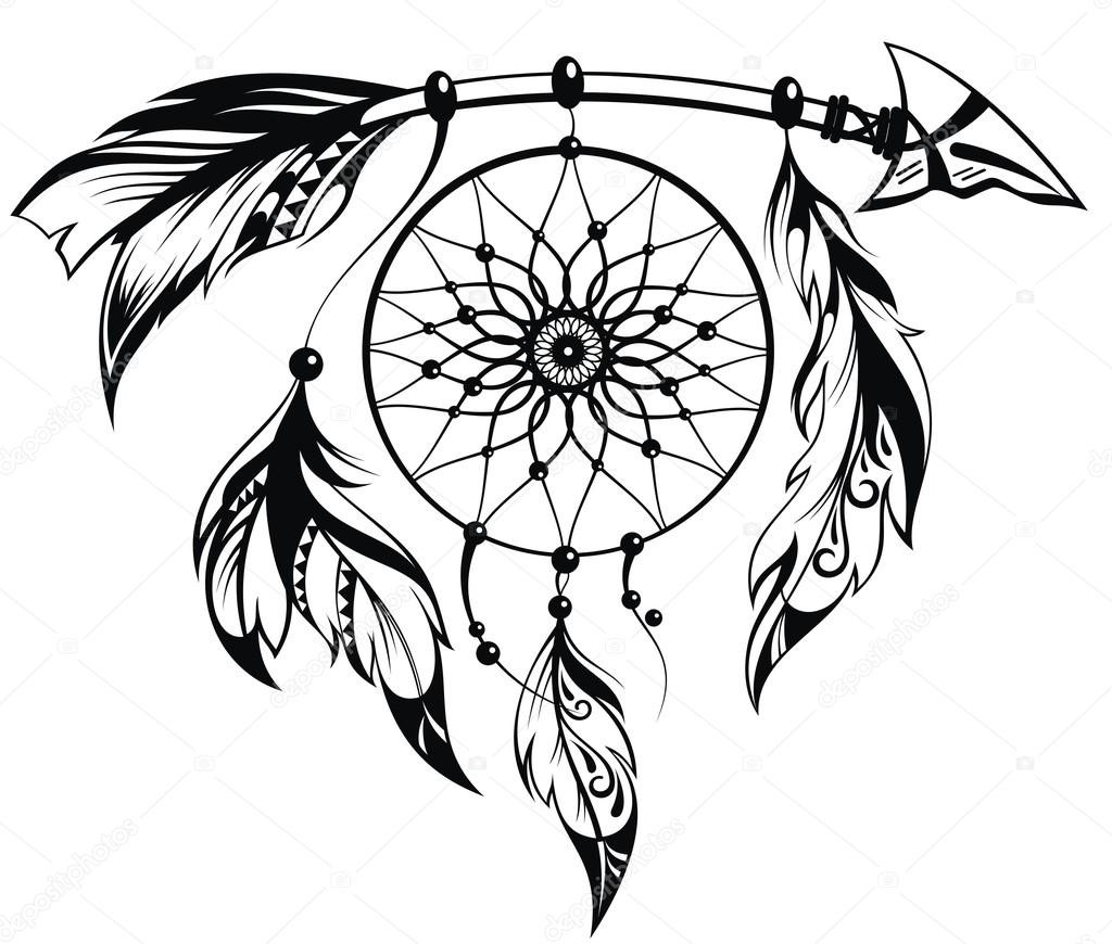 1024x870 Clipart Of A Dream Catcher