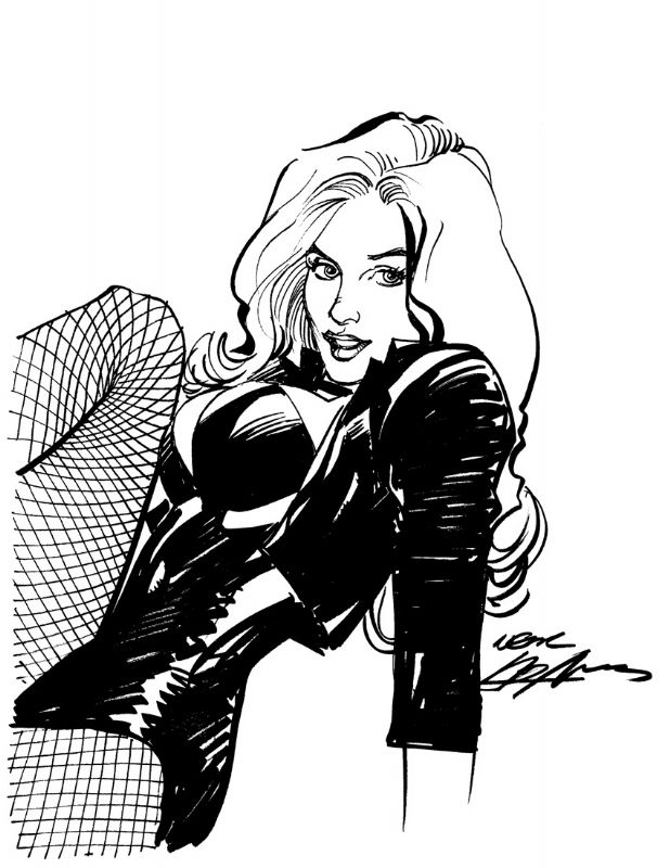 618x800 Neal Adams Black Canary Marvelampdc