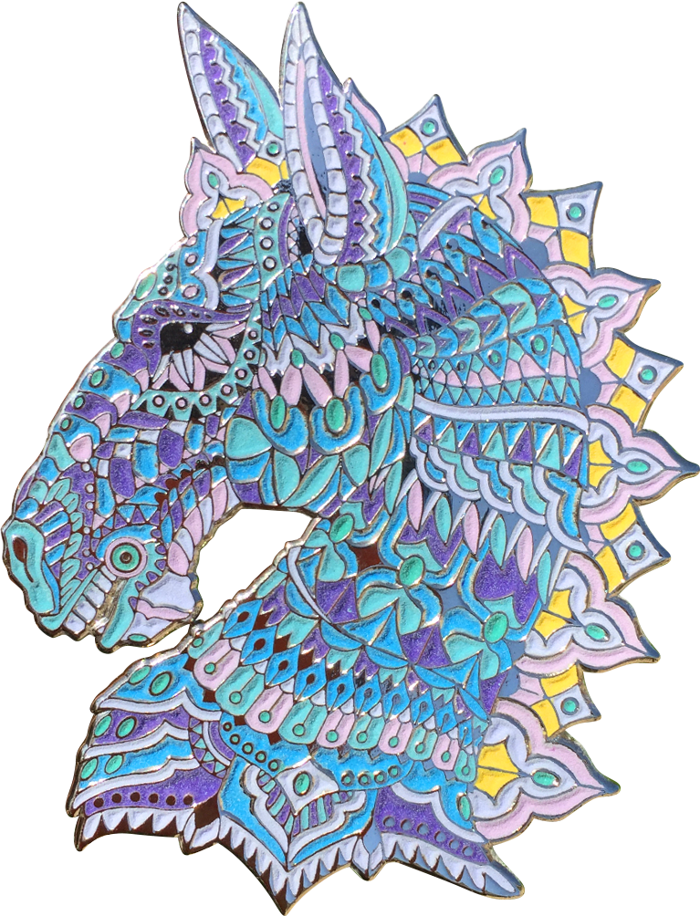 767x1004 Nebula Horse Pin Bioworkz