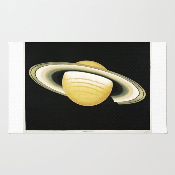 700x700 Vintage Planet Saturn Antique Space Art Drawing Print Galaxy Stars