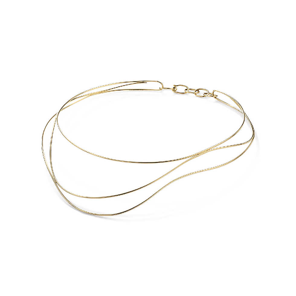 980x980 Elsa Wave Necklace In Gold Tiffany Co