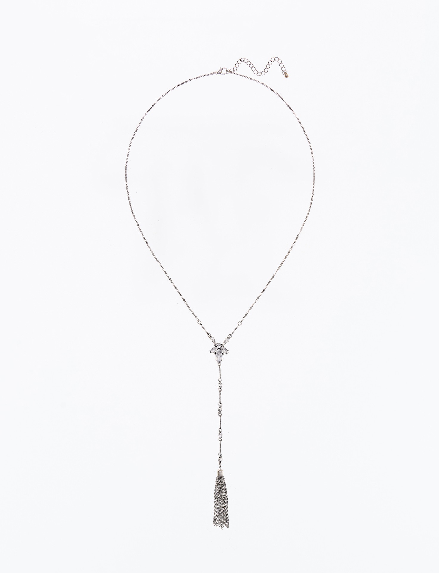 1472x1920 Lariat Necklace With Tassel Pendant