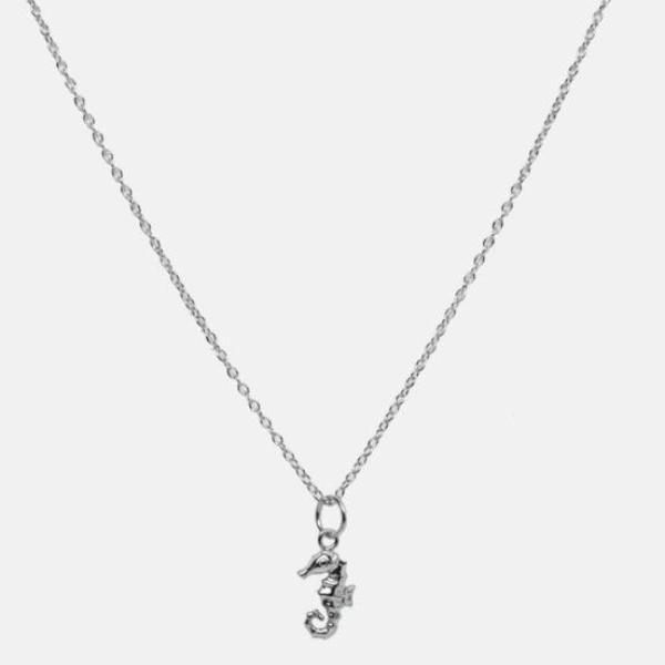 600x600 Seahorse Pendant Necklace, Silver Bellaboho