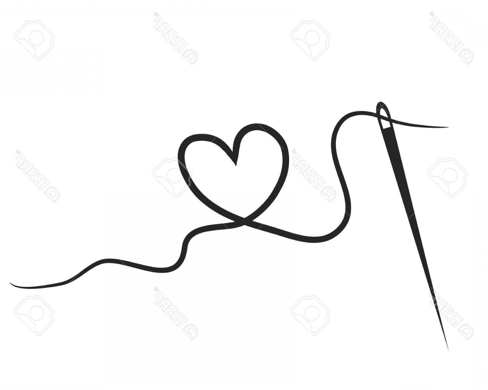 1560x1248 Needle And Thread Vector Studiogrfx
