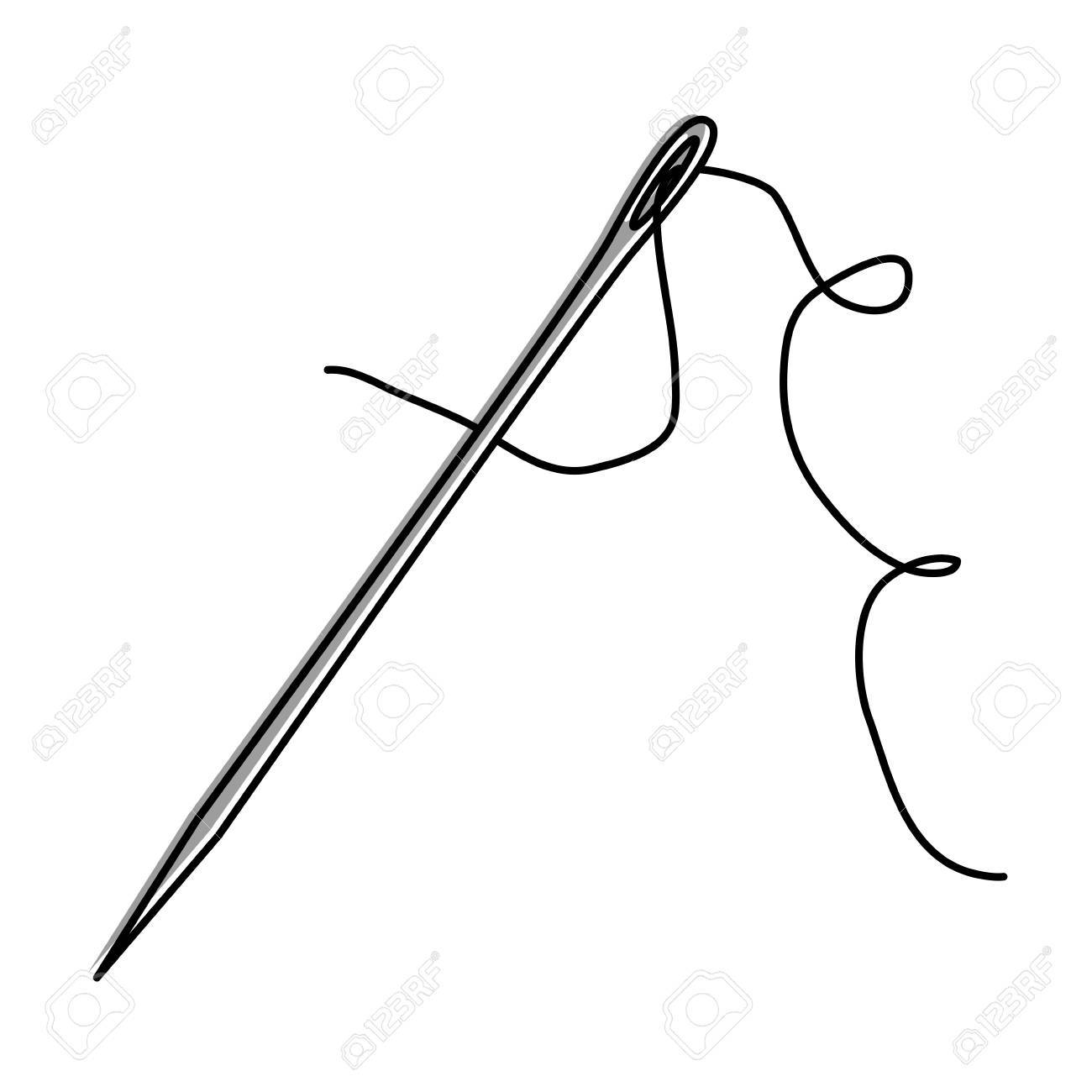 1300x1300 Sewing Needle And Thread Clipart
